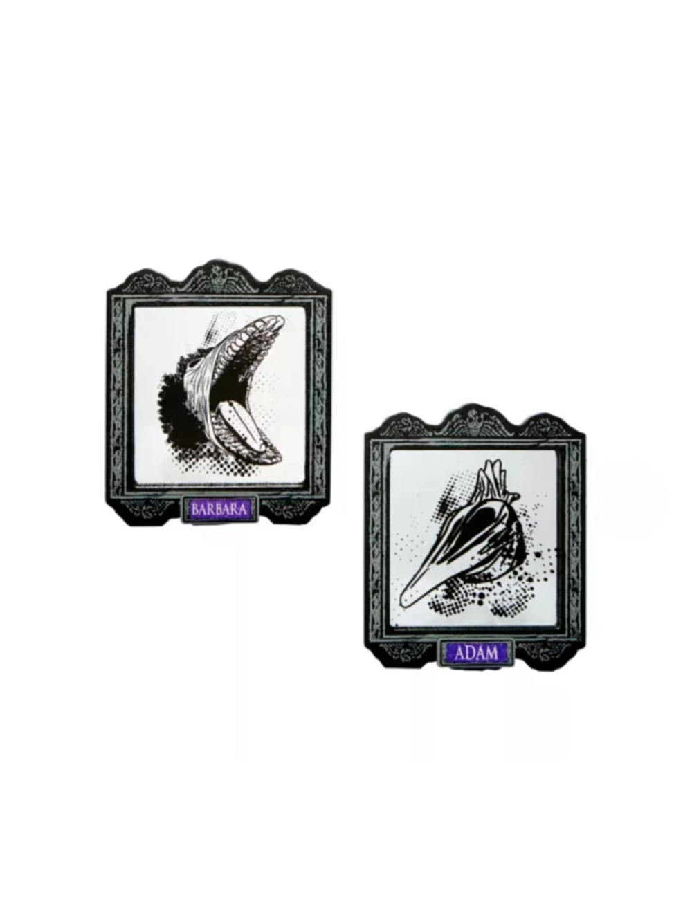 Beetlejuice Adam & Barbara Sign Set Spirit Halloween NEW 8" Halloween Decor
